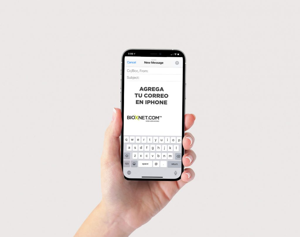 como dar de alta correo en iphone