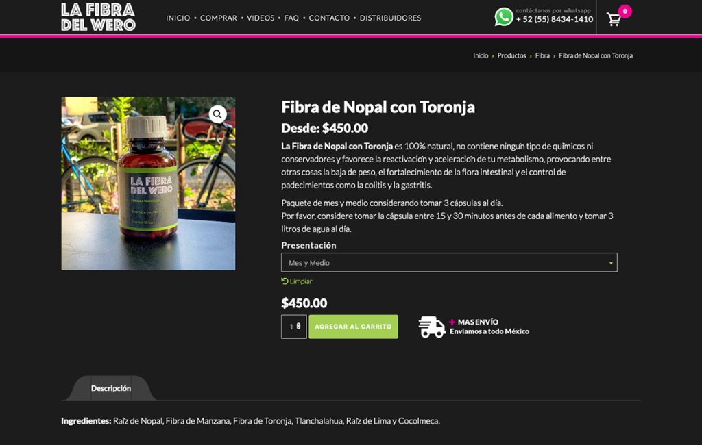 Bioxnet - Diseño de Páginas Web Monterrey | Fibra de Nopal