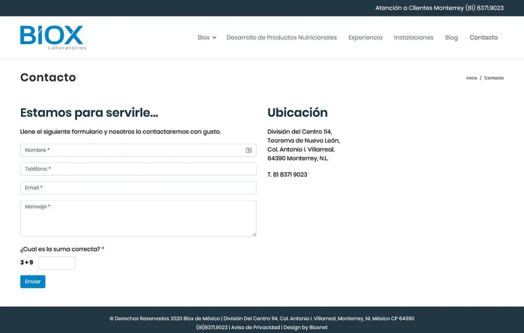 Bioxnet - Diseño de Páginas Web Monterrey | Bíox Bioxnet - Diseño de Páginas Web Monterrey | Bíox