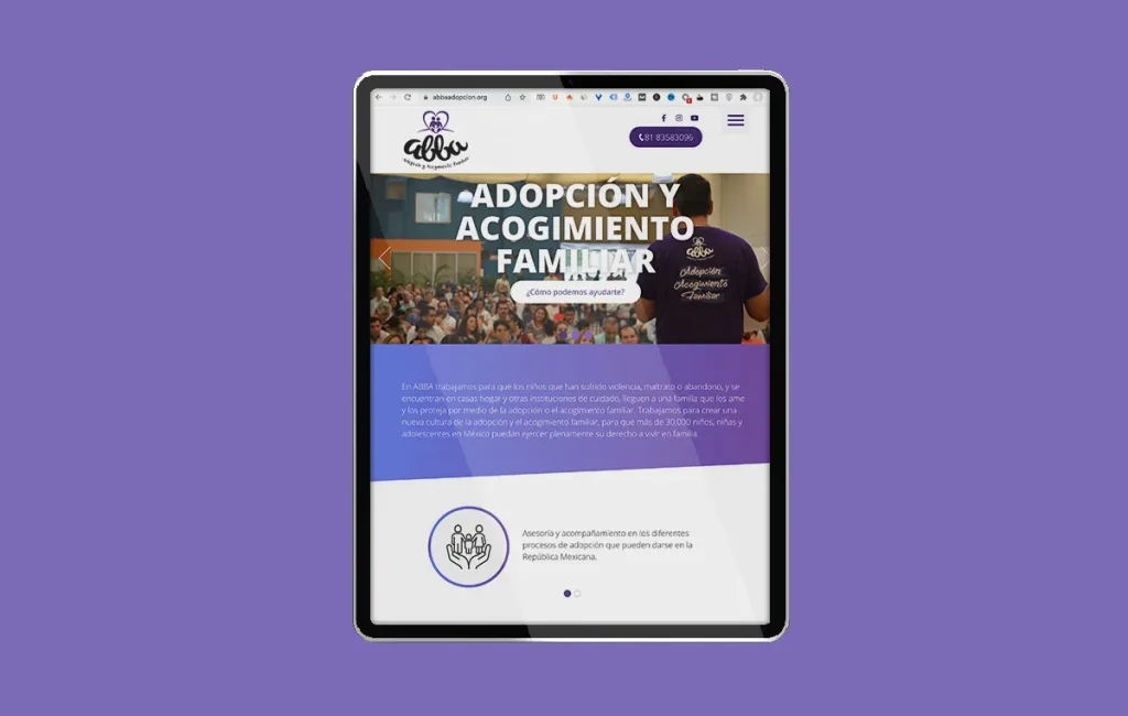 Abba Adopción 10 diseno web profesional para moviles 7