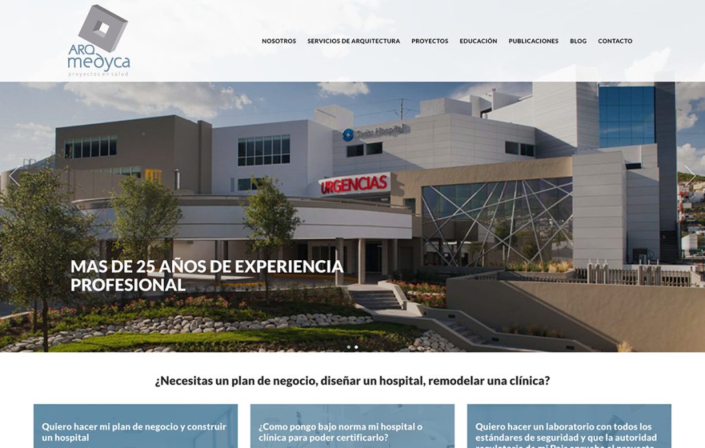 diseño web para hospitales