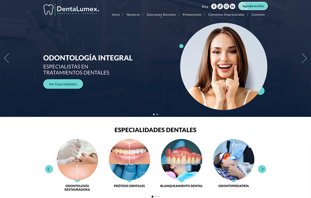 diseno web para empresas de salud