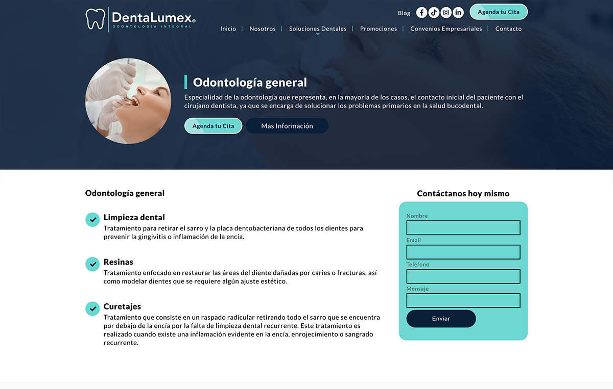 paginas Web para dentistas