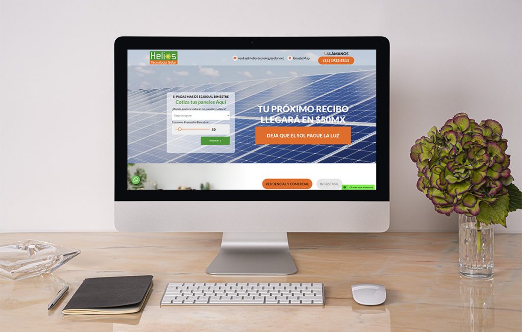 diseño landing page