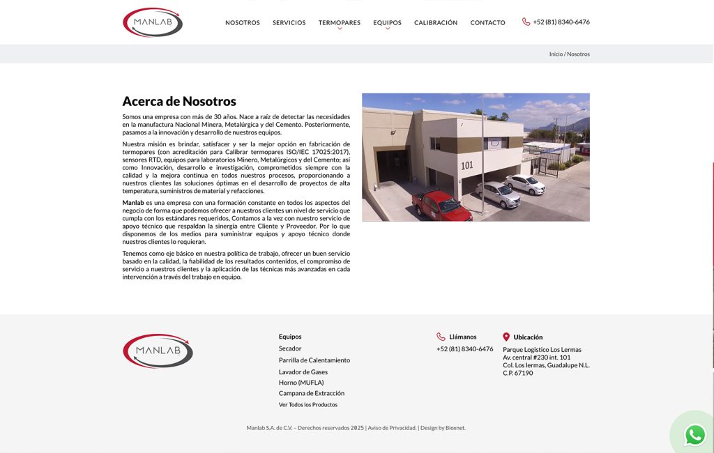 Manlab web 5 disnador De paginas Web
