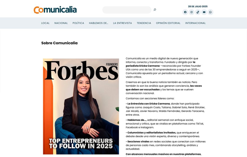 Bioxnet - Diseño de Páginas Web Monterrey | Comunicalia