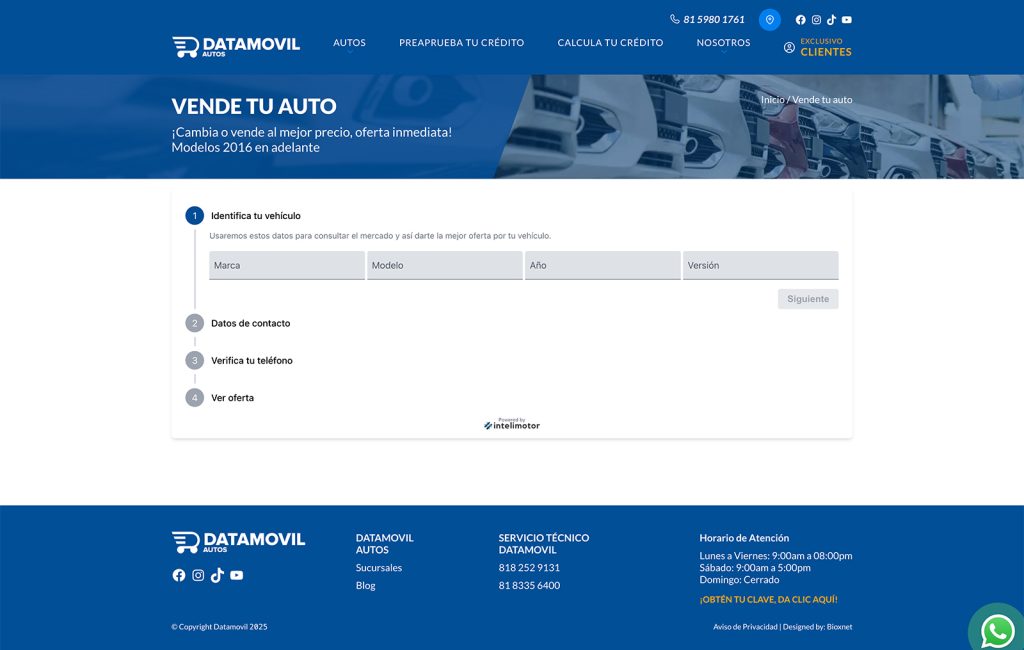 Bioxnet - Diseño de Páginas Web Monterrey | Autos Datamovil Bioxnet - Diseño de Páginas Web Monterrey | Autos Datamovil