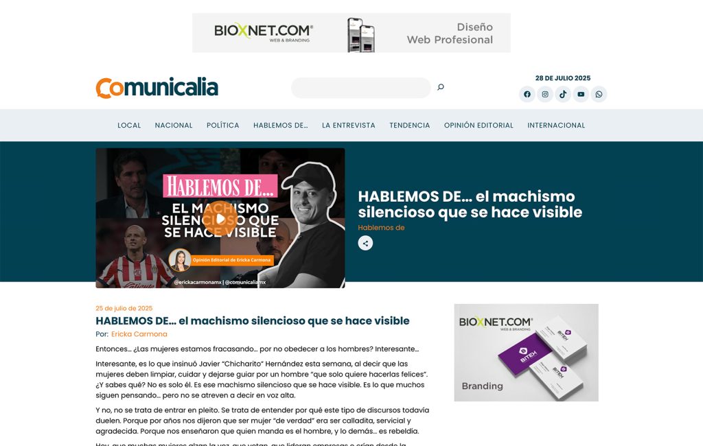 Bioxnet - Diseño de Páginas Web Monterrey | Comunicalia