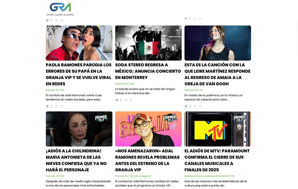 Bioxnet - Diseño de Páginas Web Monterrey | Grupo Radio Alegría