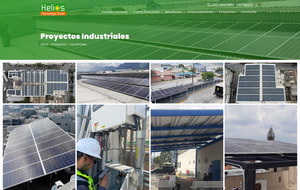 Helios Tecnología 8 paginas web monterrey