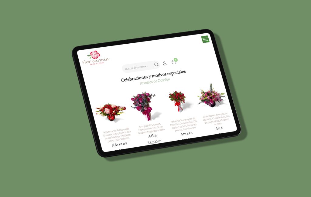 diseño de pagina Web tienda En linea