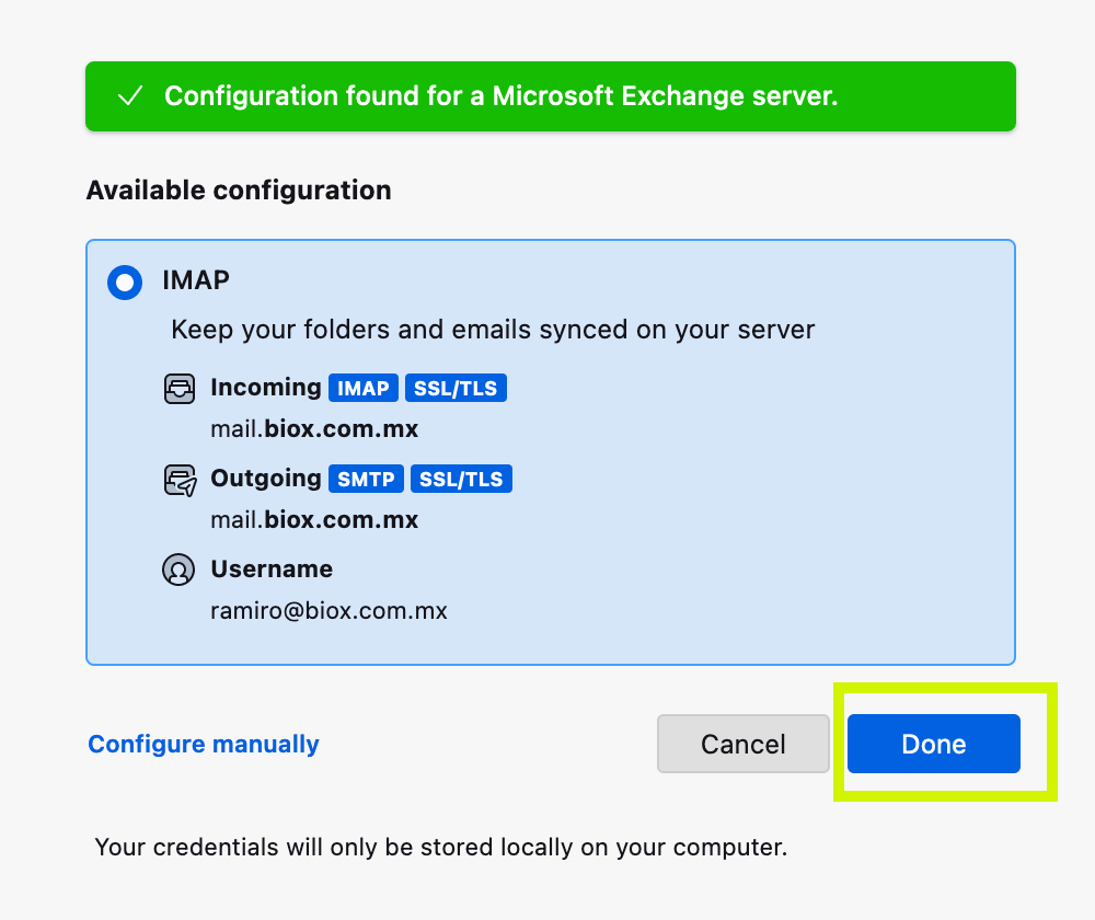 thunderbird4 como dar de alta correo en thunderbird