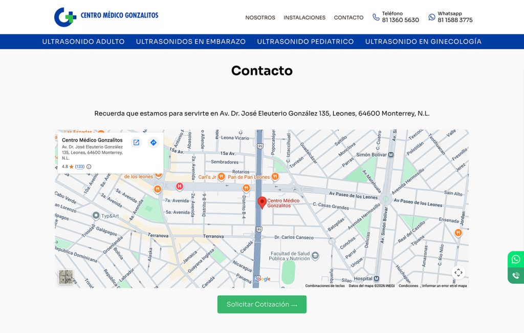 Centro Médico Gonzalitos 9 agencia De diseno web en monterrey