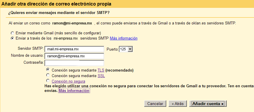 Configurar cuenta de correo de empresa en Gmail 8 como dar de alta un correo de negocio en gmail