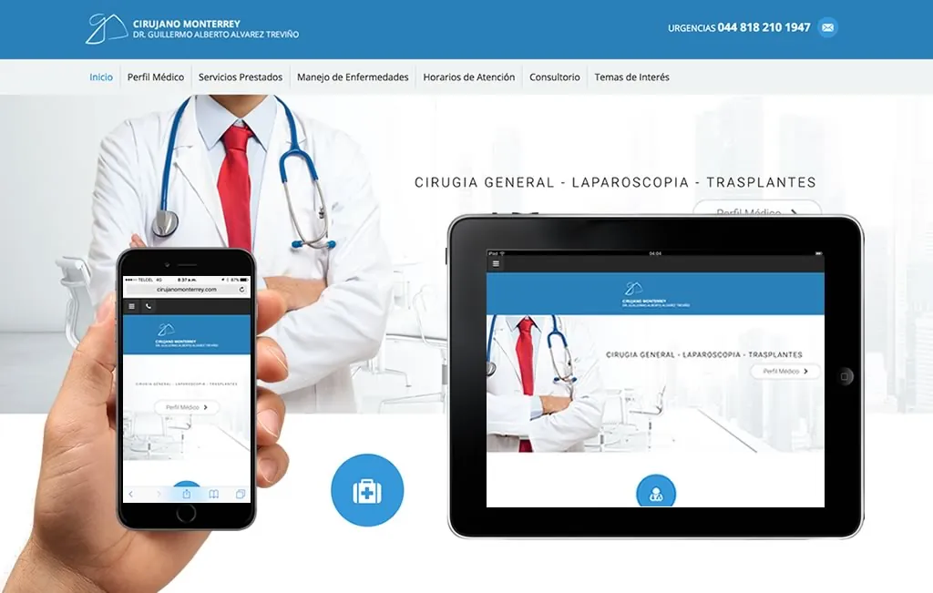 diseno de sitio web para medicos