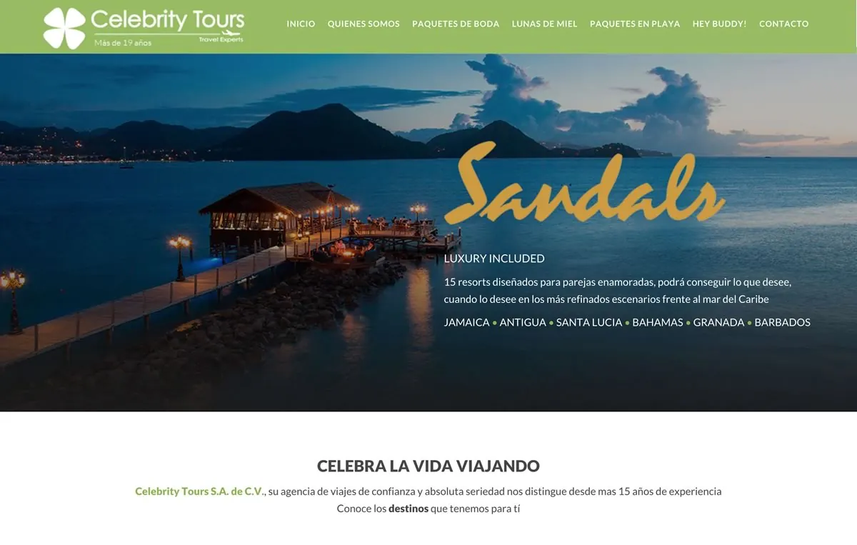 diseño web para agencias de viaje