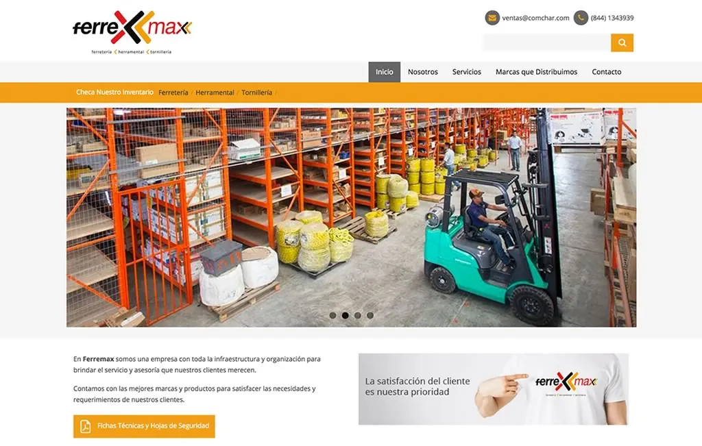 diseno web industrial