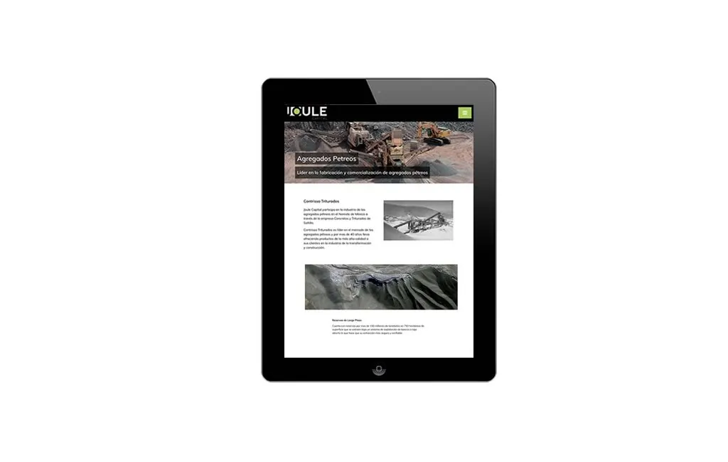 diseño web para ipad