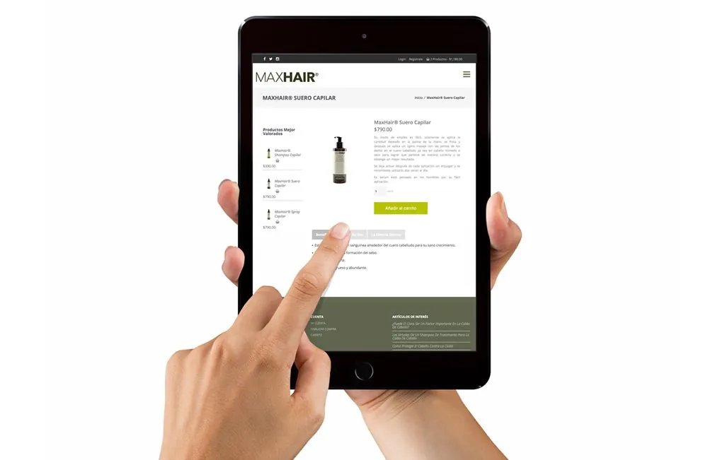 diseno ecommerce para tabletas