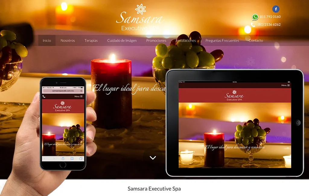 sitio web para spa