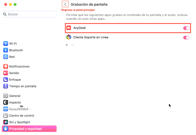 Bioxnet - Diseño de Páginas Web Monterrey | Como dar permisos a AnyDesk en Mac